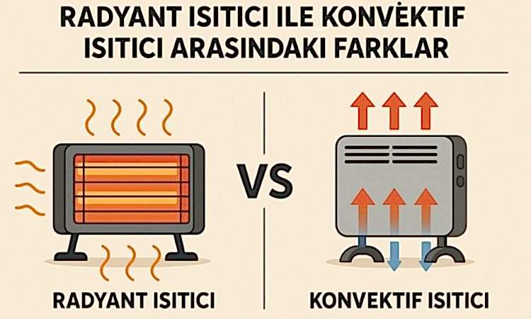 Radyant Isıtıcı ile Konvektif Isıtıcı Arasındaki Farklar